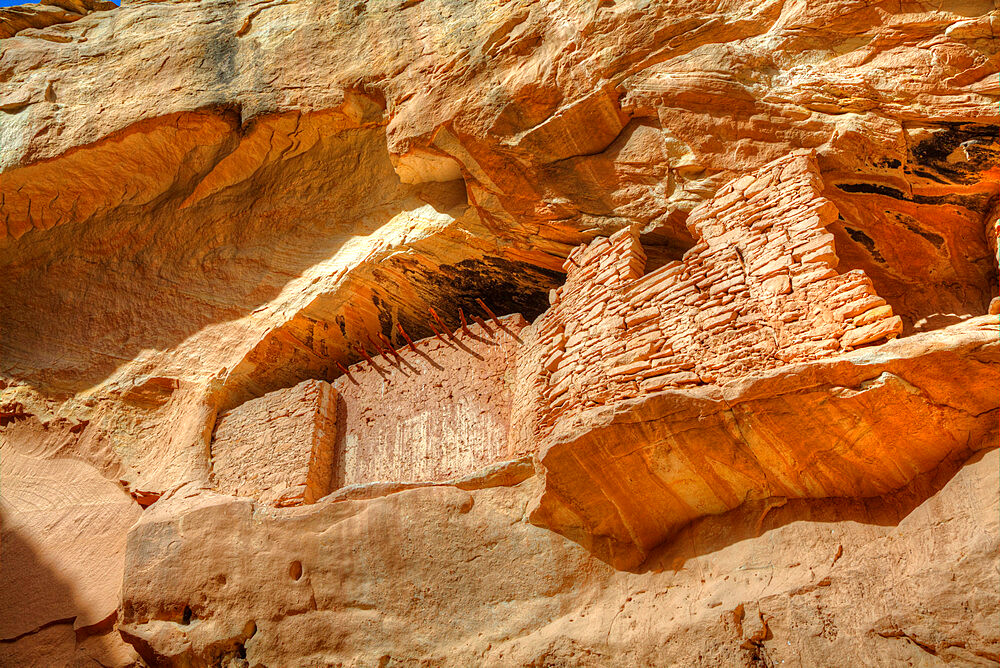 Target Ruins, Ancestral Pueblo, up to 1000 years old, Coomb Ridge area, Utah, United States of America, North America