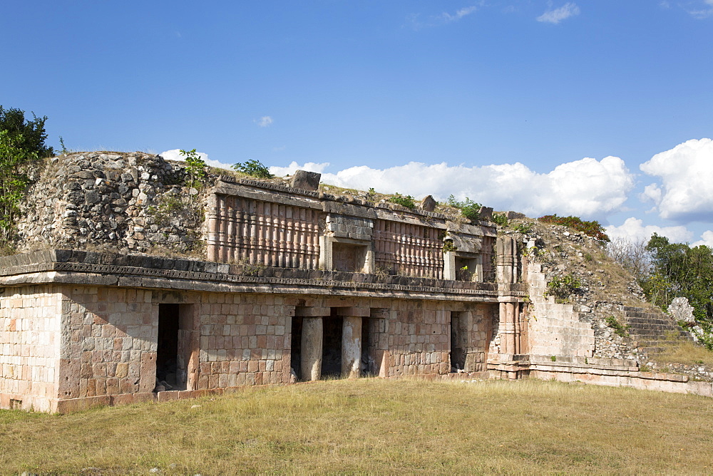 Mayan Ruins, The Palace, Puuc Style, Chacmultun Archaeological Zone, Chacmultan, Yucatan, Mexico, North America