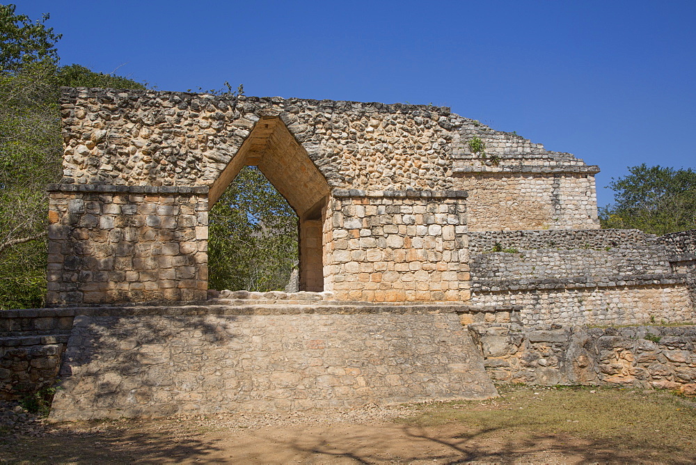 Entrance Arch, Ek Balam, Yucatec-Mayan Archaeological Site, Yucatan, Mexico, North America