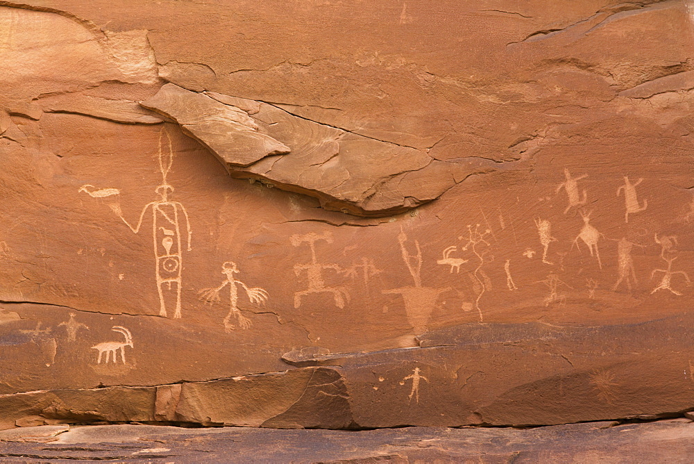 Sand Island Petroglyph Panel, near Bluff, Utah, United States of America, North America