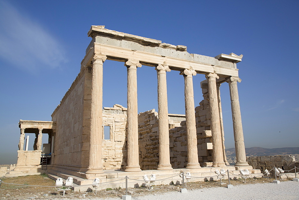 Temple of Erectheion, Acropolis, UNESCO World Heritage Site, Athens, Greece, Europe