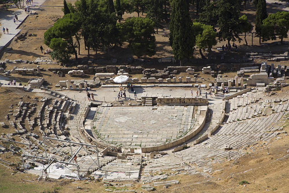 Theatre of Dionysos (Dionysus), Acropolis, UNESCO World Heritage Site, Athens, Greece, Europe