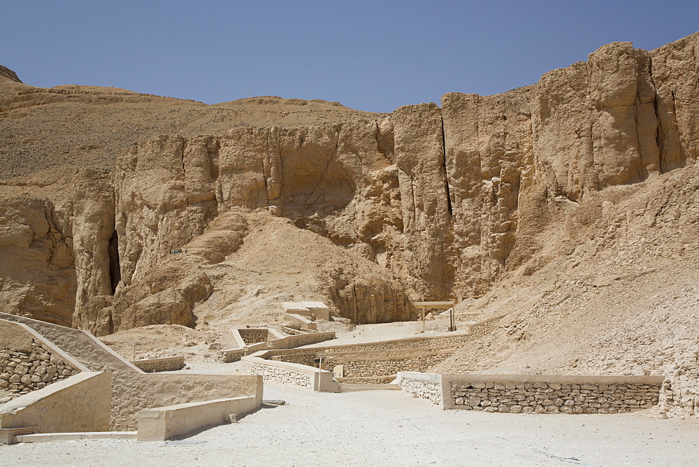 Tomb Entrances, Valley of the Kings, UNESCO World Heritage Site, Luxor, Thebes, Egypt, North Africa, Africa