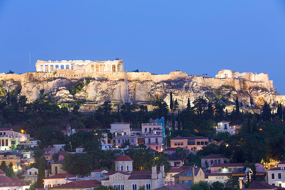 Evening, The Acropolis, UNESCO World Heritage Site, Athens, Greece, Europe