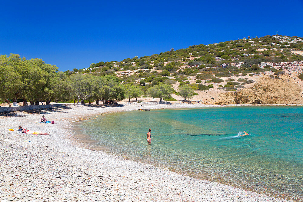 Sesklia Beach, Symi (Simi) Island, Dodecanese Island Group, Greek Islands, Greece, Europe