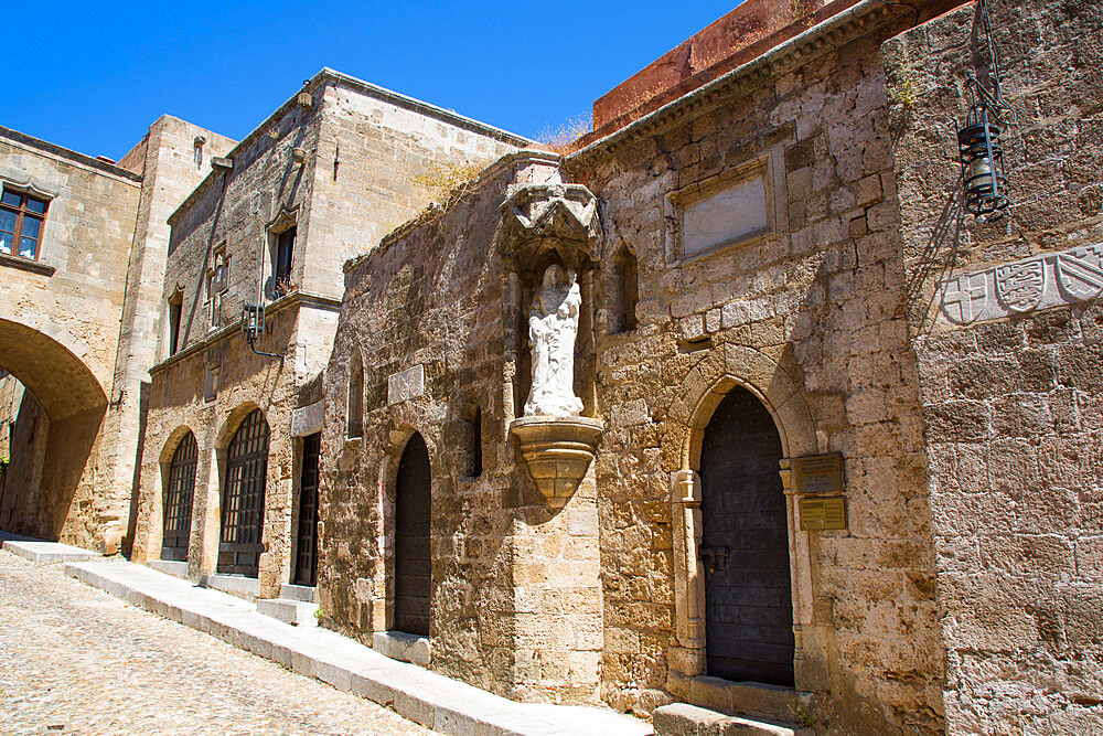 Church of St. Trinity, 15th century, Street of the Knights, Rhodes Old Town, UNESCO World Heritage Site, Rhodes, Dodecanese Island Group, Greek Islands, Greece, Europe