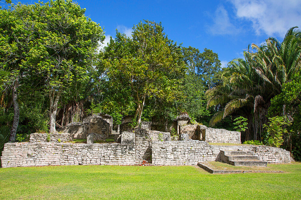 The Palace, Mayan Ruins, Kohunlich Archaeological Zone, Quintana Roo, Mexico, North America