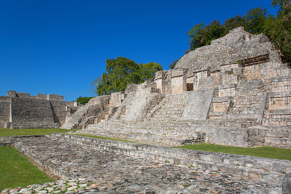 Temple of the North, Edzna Archaeological Zone, Campeche State, Mexico, North America