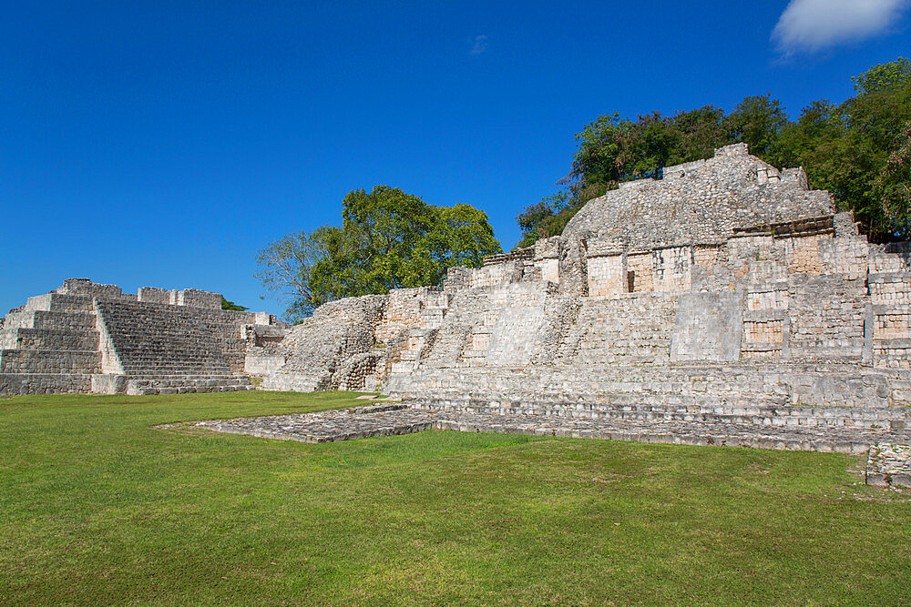 Temple of the North, Edzna Archaeological Zone, Campeche State, Mexico, North America