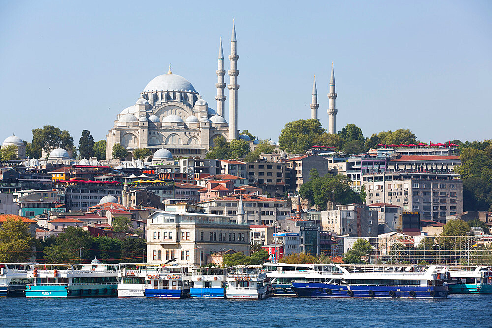 Suleymaniye Mosque, dating from 1550, UNESCO World Heritage Site, Istanbul, Turkey, Europe