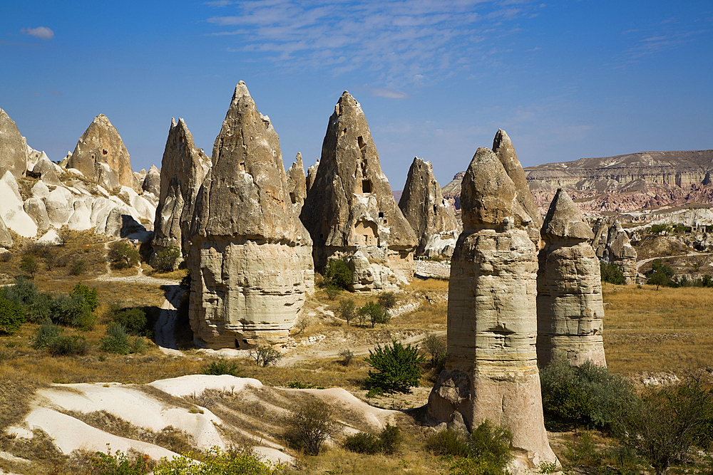 Cave Houses, Pigeon Valley, Goreme, Cappadocia Region, Nevsehir Province, Anatolia, Turkey, Asia Minor, Asia