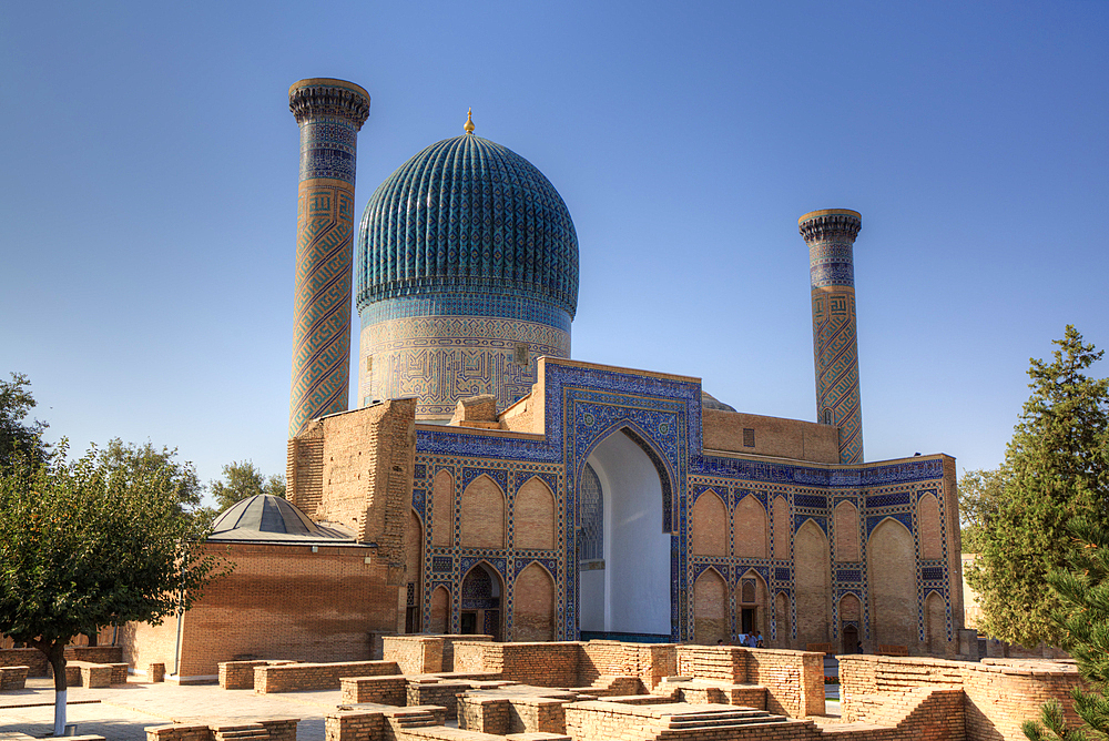 Gur-E-Amir Complex (Mausoleum), Built 1403, Burial Site of Amir Temir, Samarkand, Uzbekistan