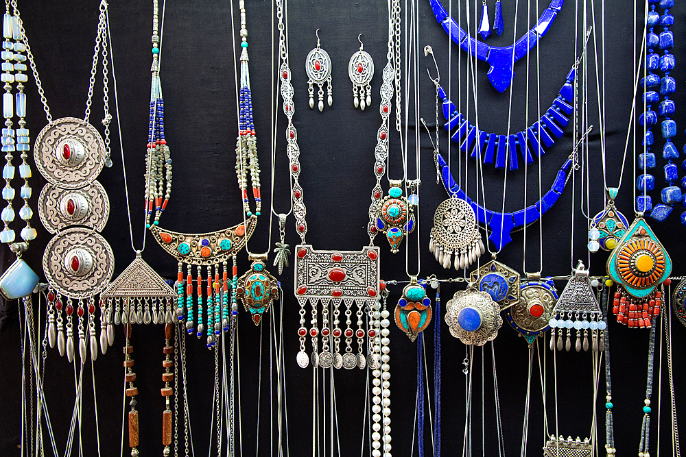 Jewlery for Sale, Toqi Zargaron (Trading Dome), Buhkara, Uzbekistan