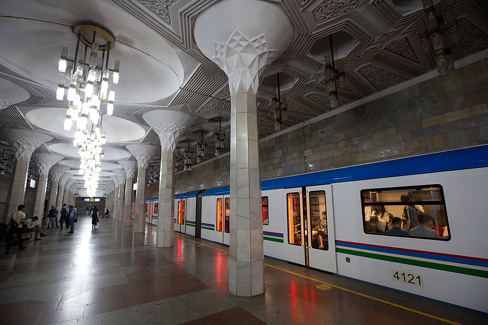 Mustakillik Station, Tashkent Metro, Tashkent, Uzbekistan