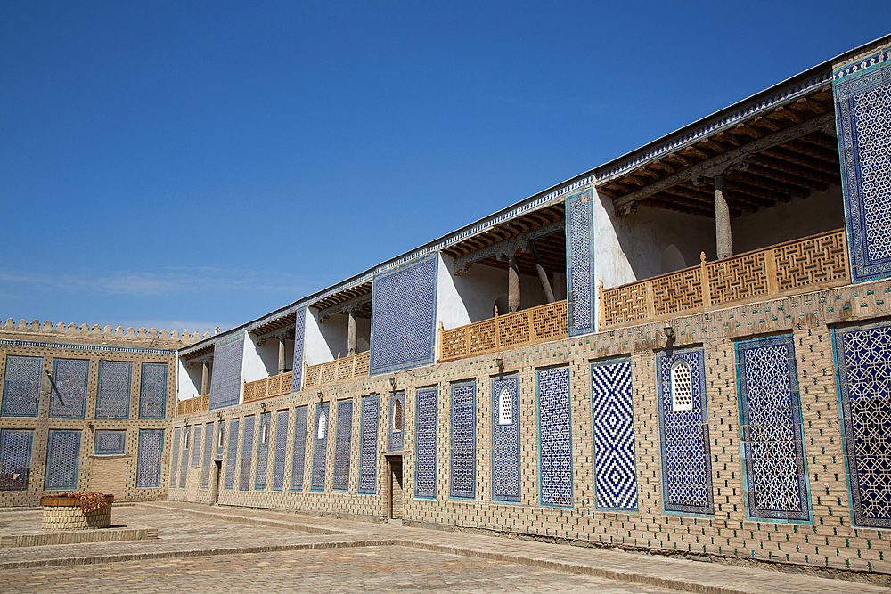 The Concubine Quarters, Tash Khauli Palace, 1830, Ichon Qala (Itchan Kala), UNESCO World Heritage Site, Khiva, Uzbekistan, Central Asia, Asia