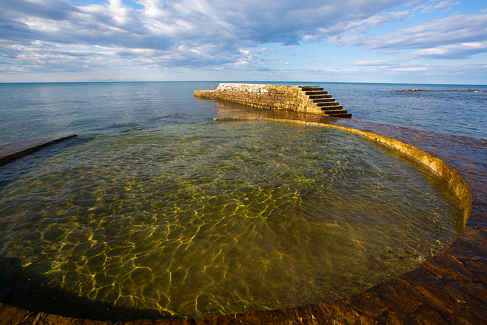 Seaside Swimming Area, Old Town, Novigrad, Croatia, Europe