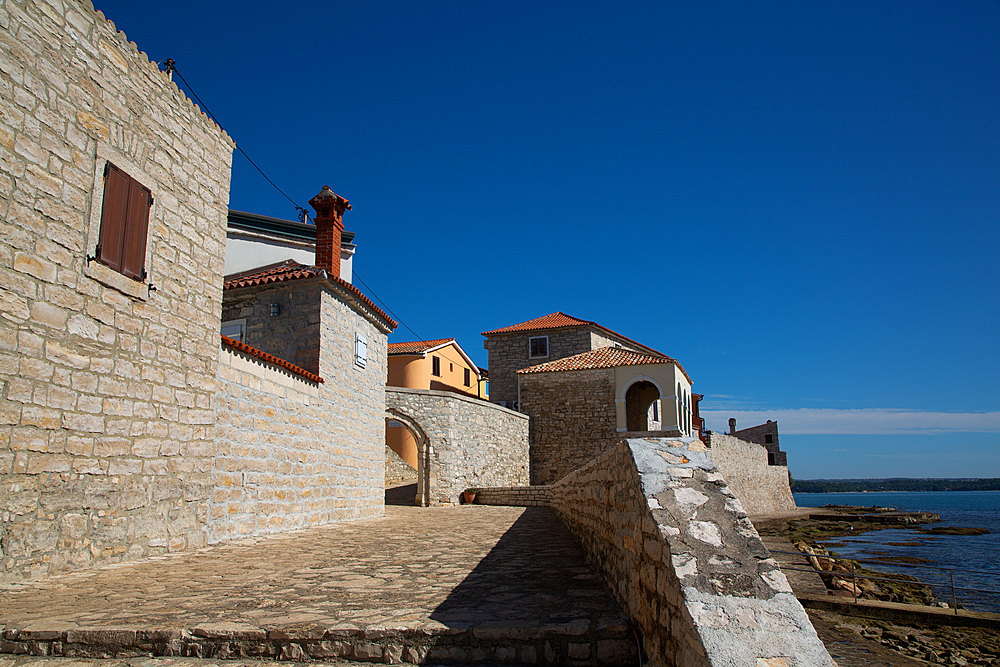 Belvedere Historical Site, dating from 1649, Old Town, Novigrad, Croatia, Europe