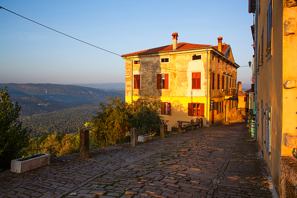 Street Scene, Motovun, Central Istria, Croatia, Europe