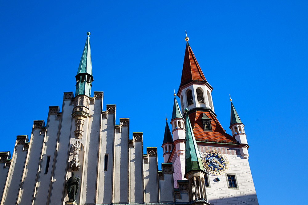 Clock Tower, Altes Rathaus (Old Town Hall), Old Town, Munich, Bavaria, Germany, Europe