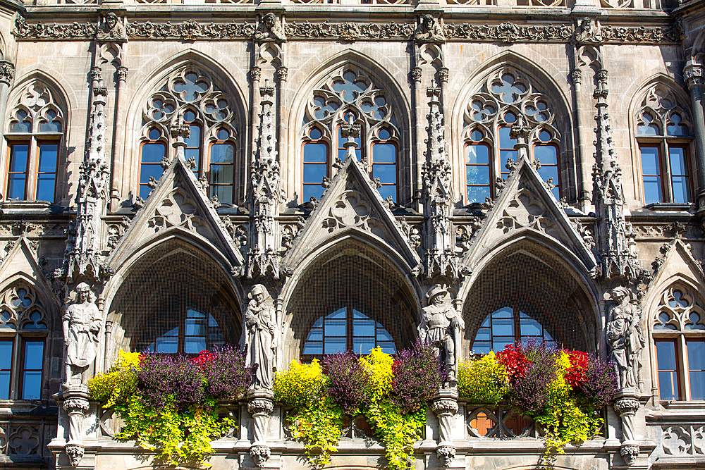 New Town Hall, Marienplatz (Plaza) (Square), Old Town, Munich, Bavaria, Germany, Europe