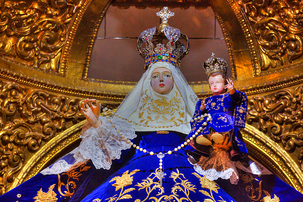 Our Lady of the Rosary, Cipres, Chapel of the Rosario, 1690, Santo Domingo Church, Historic Center, UNESCO World Heritage Site, Puebla, Puebla State, Mexico, North America