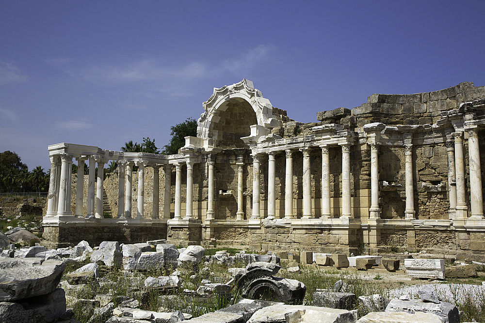 Nymphaeum (Roman Monumental Fountain), 2nd Century AD, Side, Antalya, Turkey