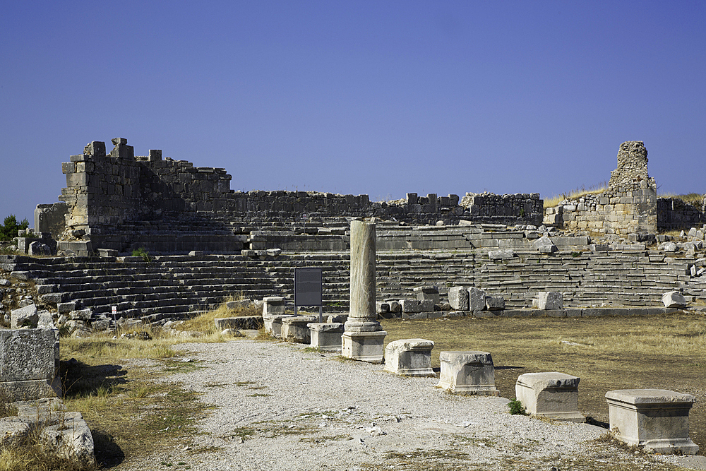 Roman Road Leading to Theater, Xanthos Archaeological Site, Originally Founded 8th Century BC, UNESCO World Heritage Site, Near Kalkan, Antalya, Turkey