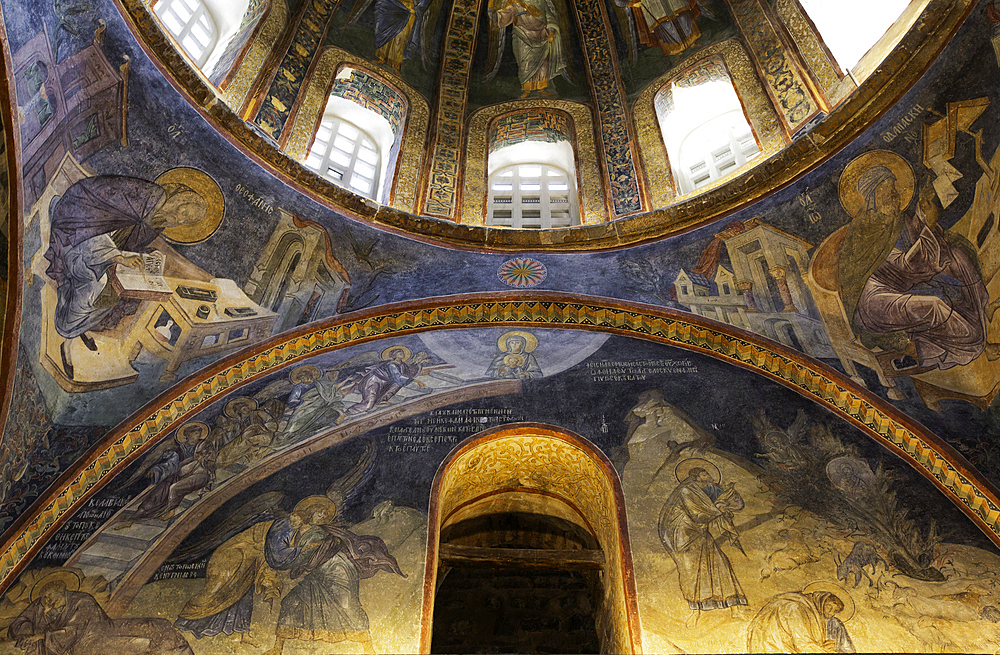 Bzantine Frescoes, Kariye Mosque (also Church of the Holy Savior of Chora), 4th Century AD, UNESCO World Heritage Site, Istanbul, Turkey