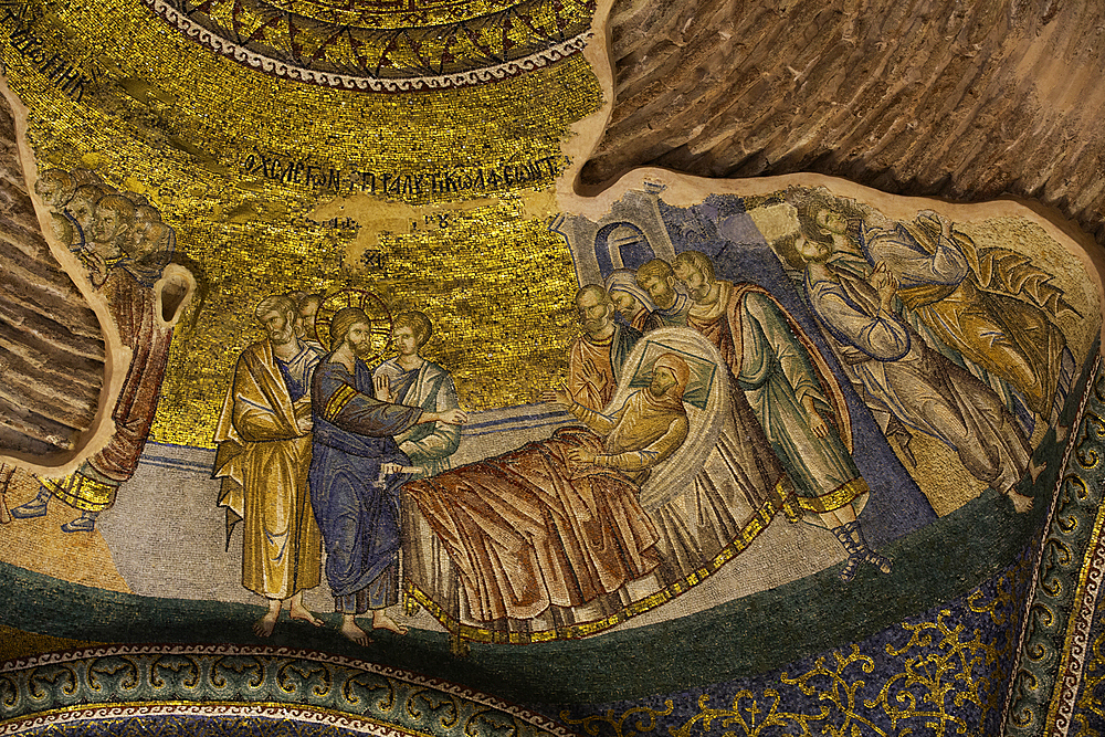 Bzantine Mosaics, Kariye Mosque (also Church of the Holy Savior of Chora), 4th Century AD, UNESCO World Heritage Site, Istanbul, Turkey