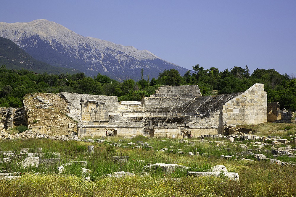 Roman Theater, 31 BC - 14 AD, Tlos, Ancient Lycian City, Mugla Province, Turkey