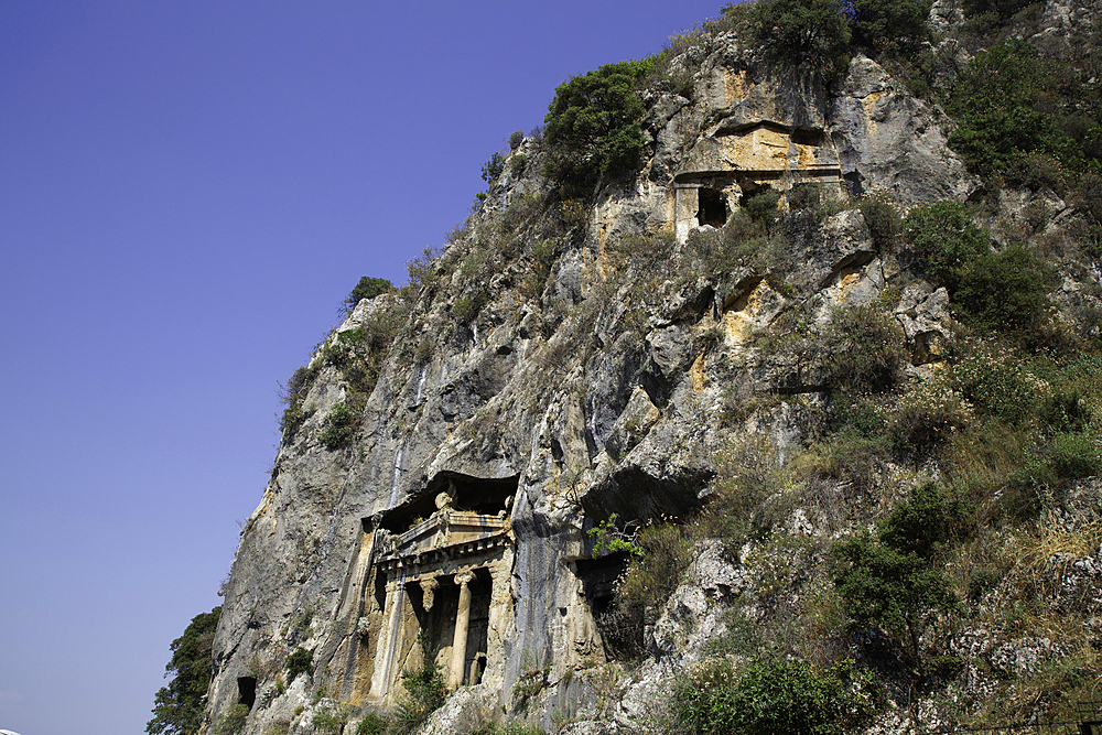 Amyntas Rock Tombs of Ancient Telmessos, 522-486 BC, Fethiye, Mugla Province, Turkey