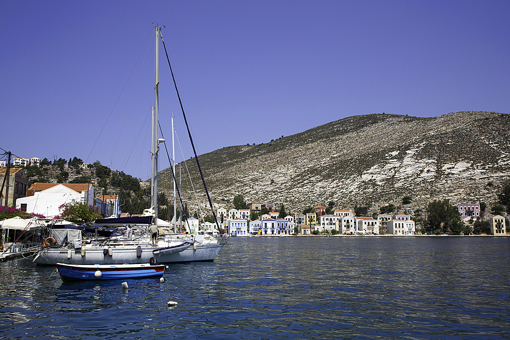 Boats, Harbor, Megisti Bay, Kastellorizo, Dodecanese Islands, Greece