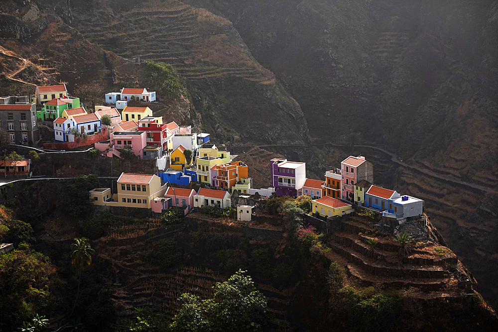 The extraordinary clifftop village of Fontainhas, northern Santo Antão, Cape Verde