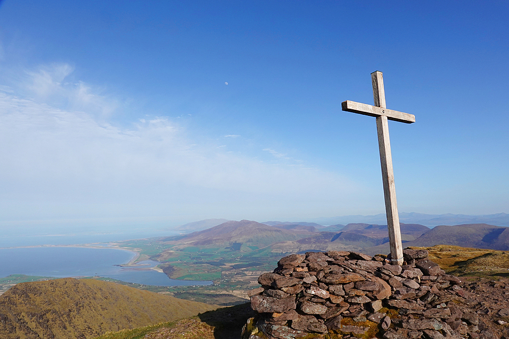 The summit of Mount Brandon, the highest point on the the Dingle peninsula, Co Kerry