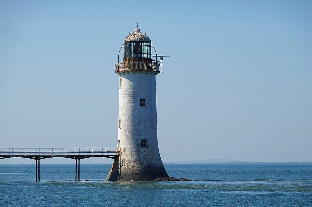 Tarbert lighthouse, Tarbert, Shannon estuary, Co Kerry, Ireland