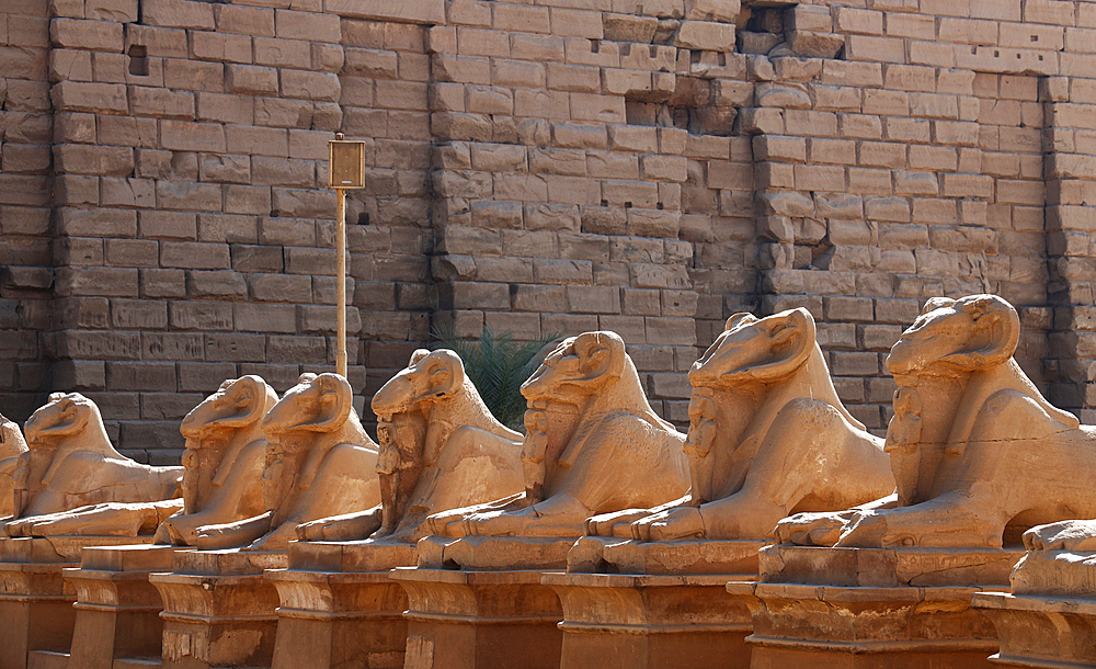 Temple details at Karnak, UNESCO World Heritage Site, Luxor, Egypt