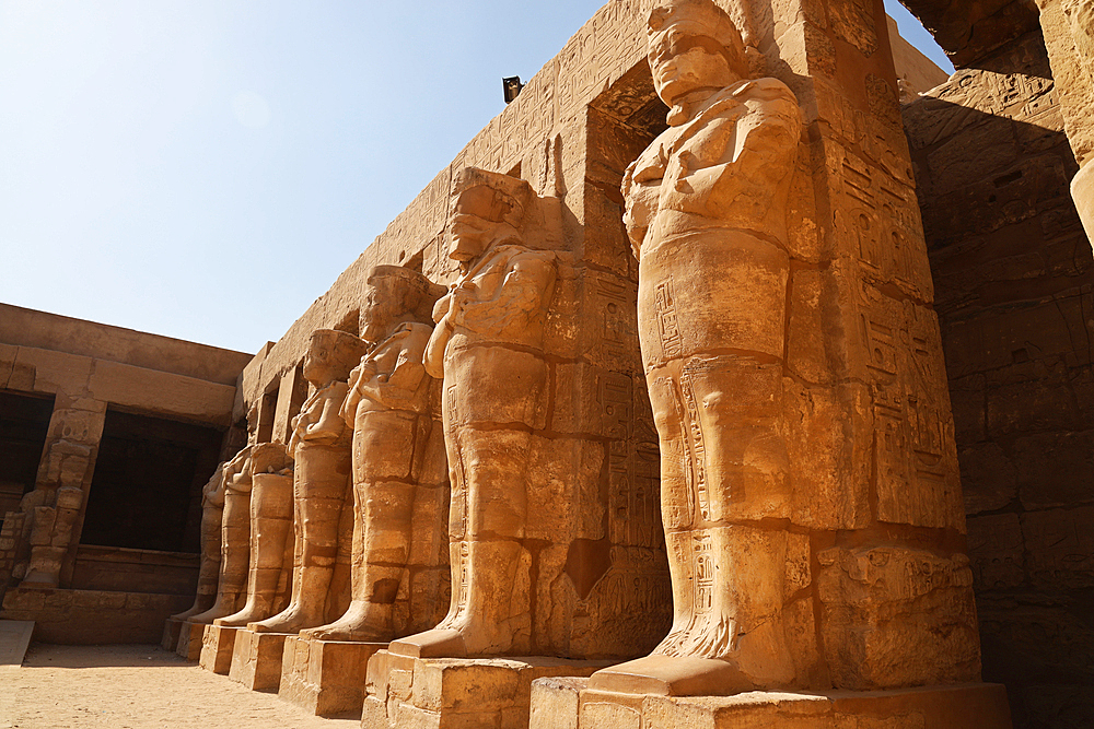 Temple details at Karnak, UNESCO World Heritage Site, Luxor, Egypt