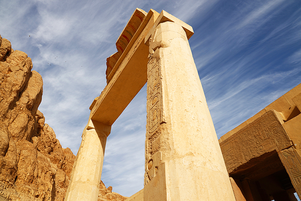Temple details at Karnak, UNESCO World Heritage Site, Luxor, Egypt