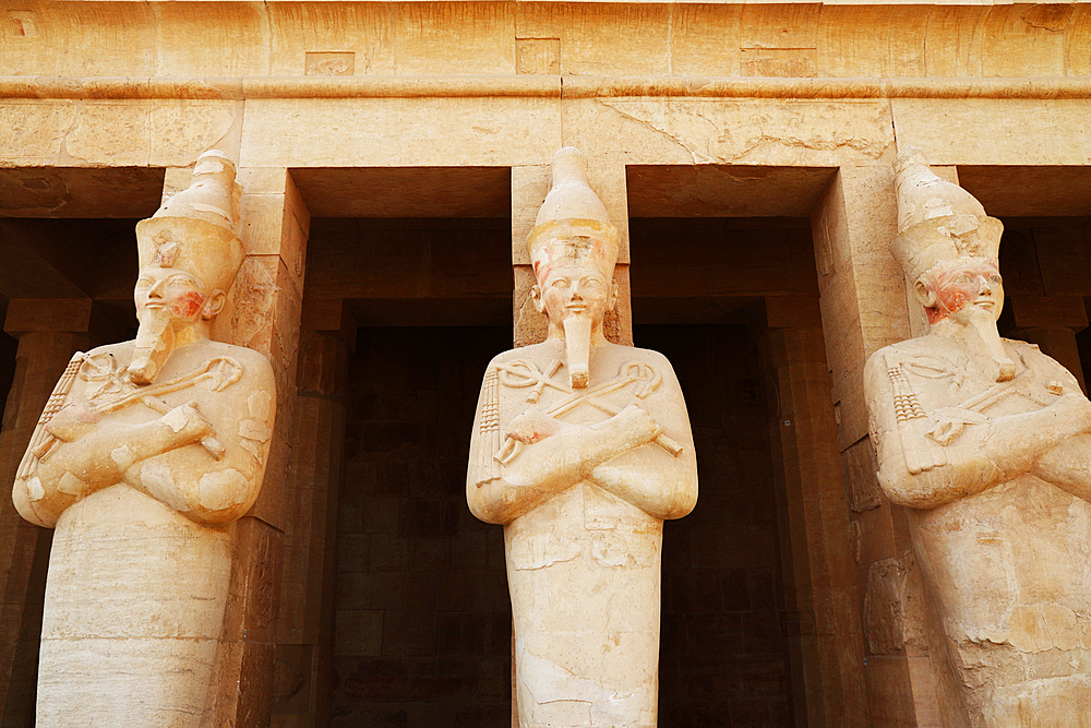 Temple details at Karnak, UNESCO World Heritage Site, Luxor, Egypt
