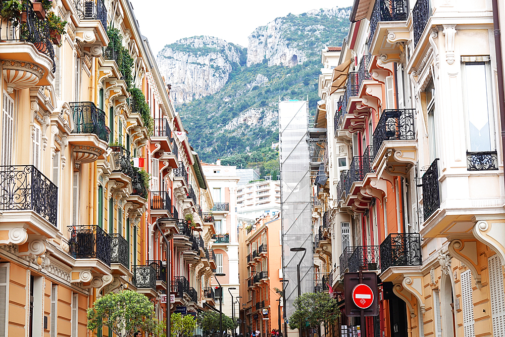 Architecture and street scenery in Monte Carlo, Monaco