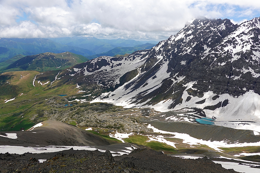 Mountain landscape, Upper Khevsureti region, Georgia