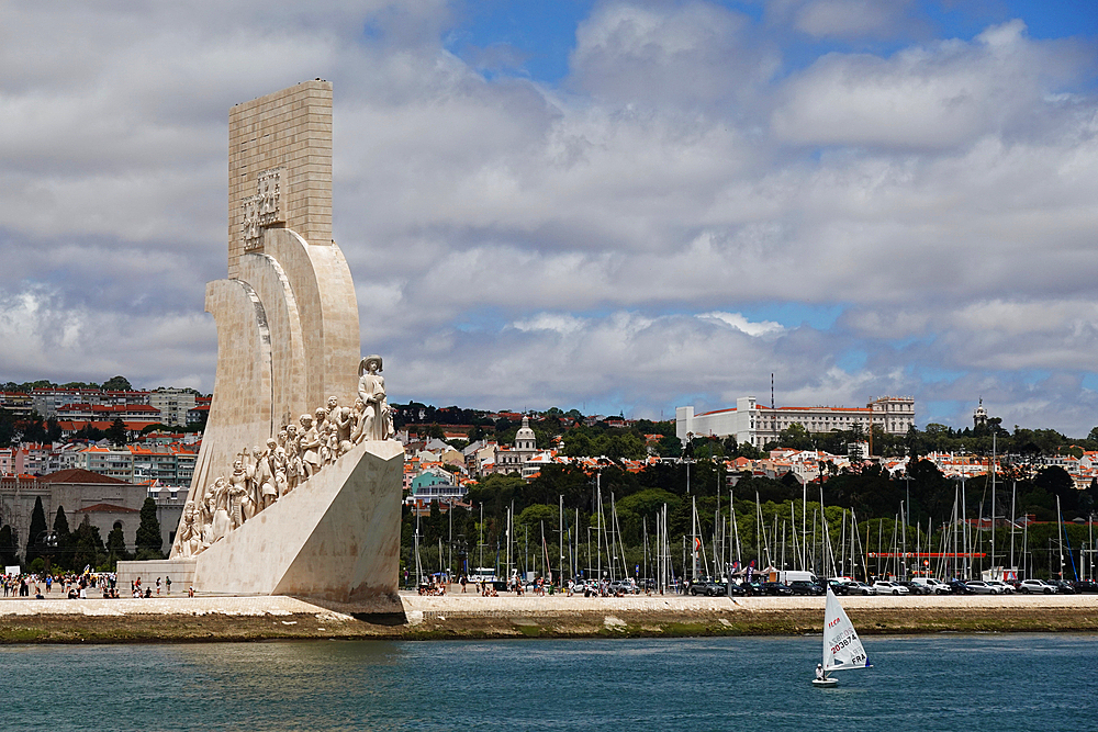 The Monument of the Discoveries, a monument on the northern bank of the Tagus River estuary, in the civil parish of Santa Maria de Belém, Lisbon