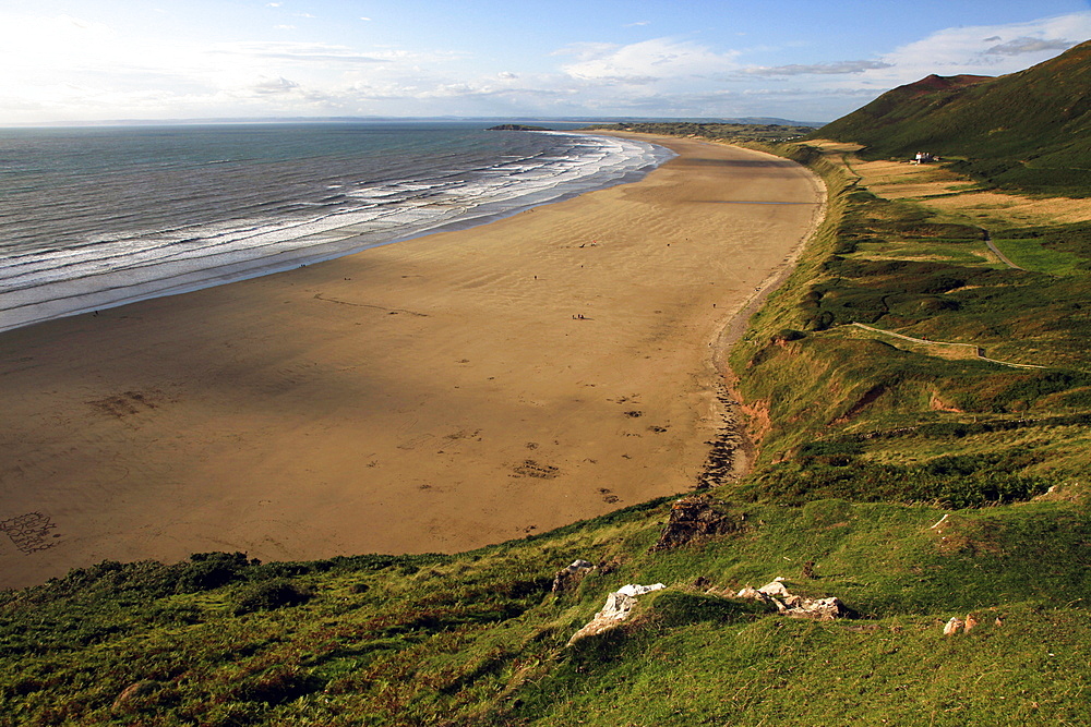 Rhossili Beach, Gower Peninsula, Wales, United Kingdom, Europe