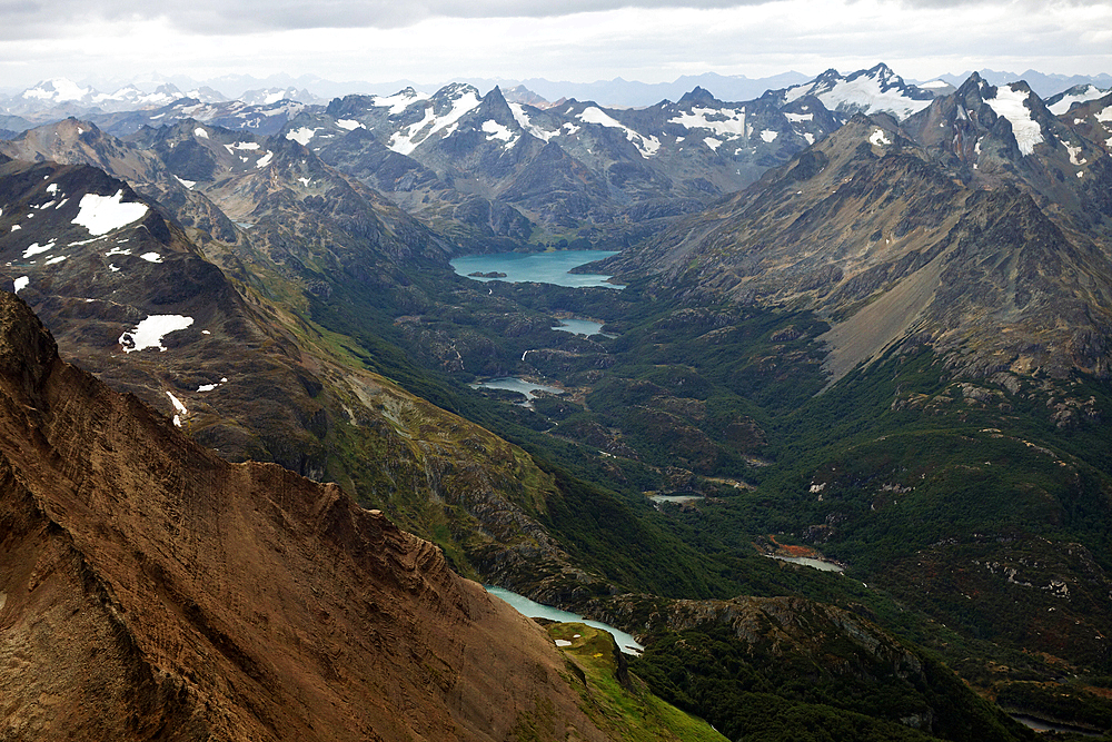 Mountain landscape, Martial Alps, Tierra del Fuego, Argentina, South America