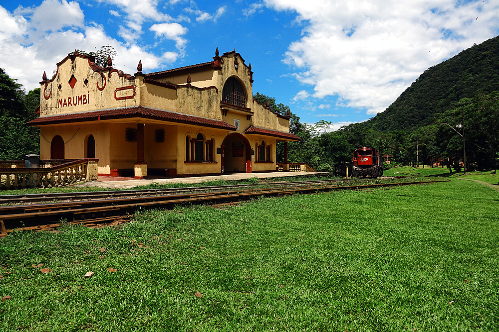 The station in the jungle at Marumbi, a mountain in Parana State, south Brazil, South America