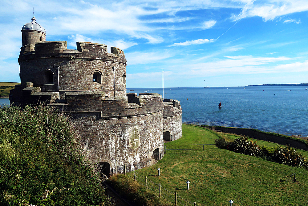 St. Mawes castle, St. Mawes, Cornwall, England, United Kingdom, Europe