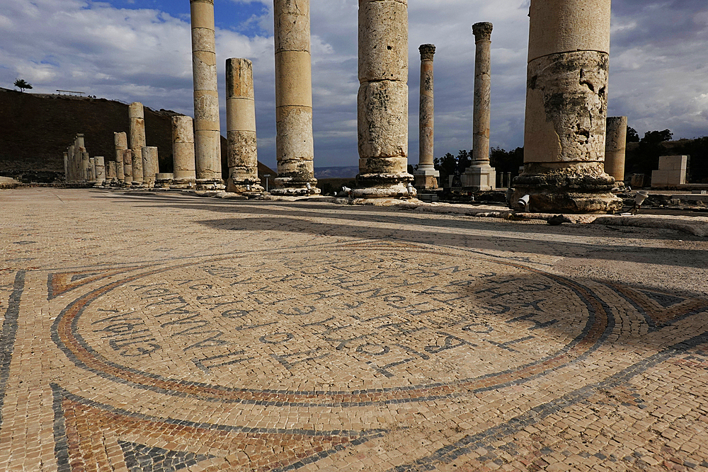 The ruins of the ancient Roman and Byzantine city of Bet Shean, Bet Shean National Park, Israel