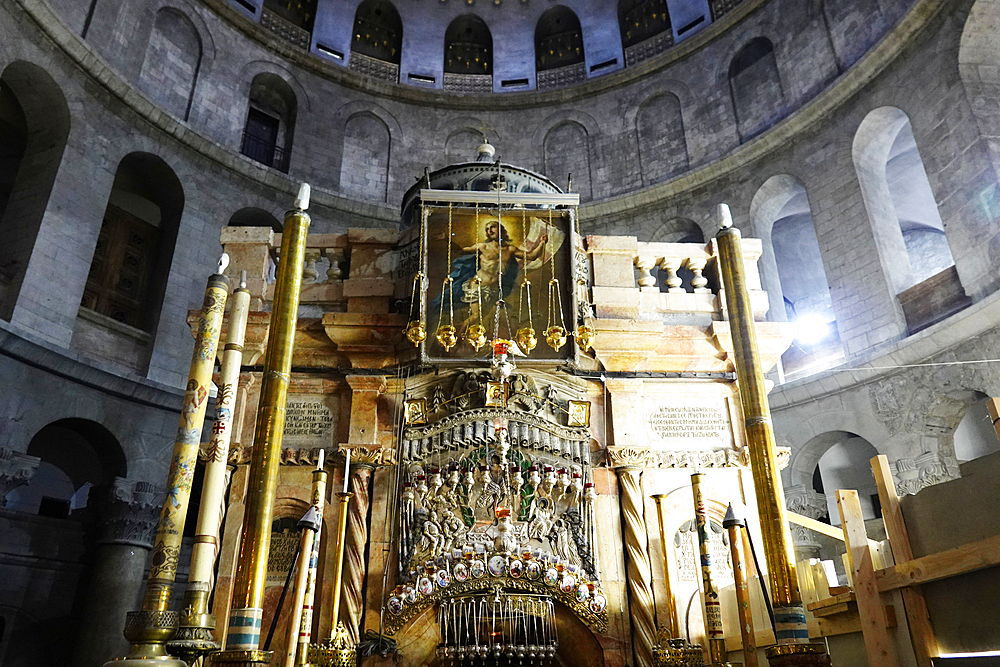 Church of the Holy Sepulchre, Jerusalem, which contains the two holiest sites in Christianity