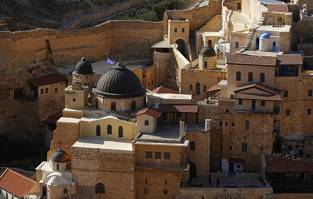 Mar Saba, one of the oldest continuously inhabited monasteries in the world, eastern Judean Desert, Israel