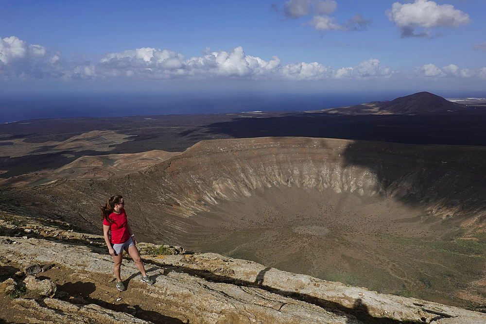 Caldera Blanca, Lanzarote, Canary Islands, Spain, Atlantic, Europe